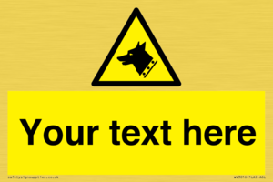 Custom Warning: Guard dog